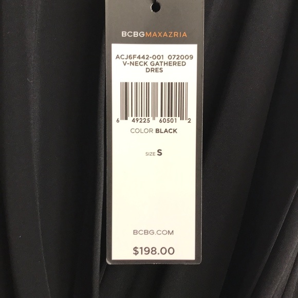 BCBG Black Criss Cross Dress NWT - Picture 2 of 5